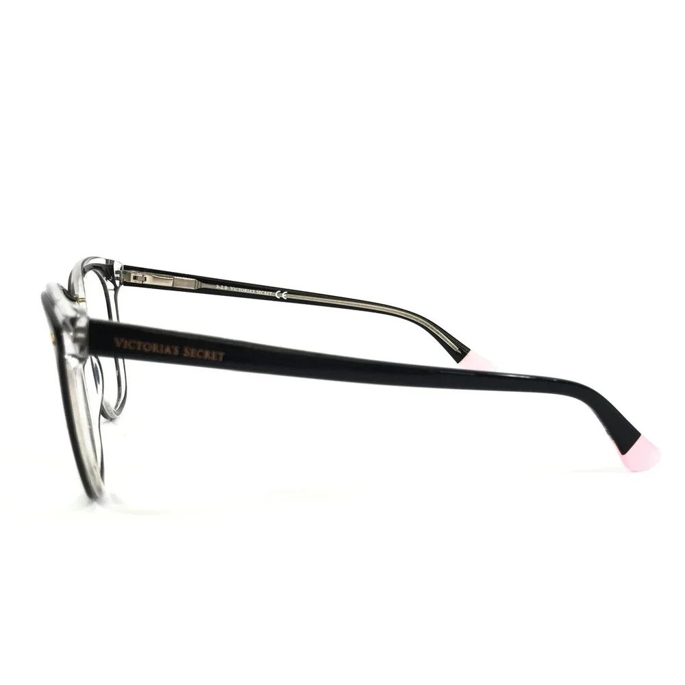 Victoria's Secret Eyeglasses Frames VS5016 001 Black on Clear Cat Eye 54-19-140